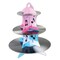 Party Central Club Pack of 12 Pink and Blue Record Three-Tiered Cupcake Stands Decors 13.5&#x22;